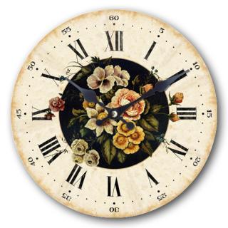 Dřevěné nástěnné hodiny Lovely Details 29 cm (ISABELLE ROSE)