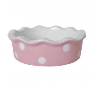 Keramická forma na koláč růžová 12 cm (ISABELLE ROSE)