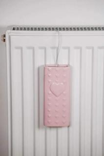 Keramický zvlhčovač růžový se srdíčkem 250 ml (ISABELLE ROSE)