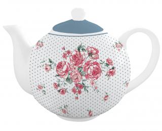 Porcelánová čajová konvice bílá Julia 1000 ml (ISABELLE ROSE)