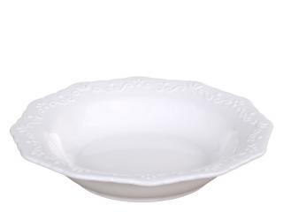 Porcelánový hluboký talíř bílý Provence 21 cm (Chic Antique)