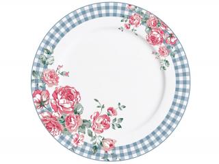 Porcelánový talíř velký s květy Julia 23 cm (ISABELLE ROSE)