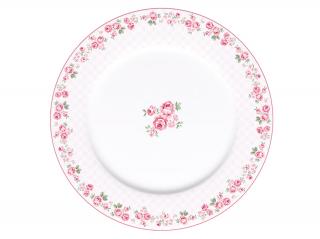 Porcelánový talíř velký s květy Lucy 23 cm (ISABELLE ROSE)