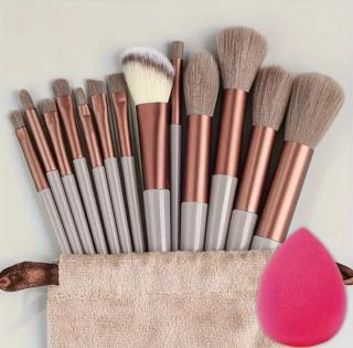 Sada štětců na make-up Soft Fluffy 13ks