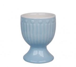 Stojánek na vajíčko porcelánový Love v modré barvě (ISABELLE ROSE)