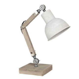Stolní lampa dřevěná béžová (Clayre  Eef)