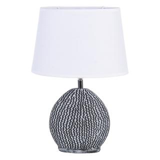 Stolní lampa keramická bílá šedá 38 cm (Clayre  Eef)