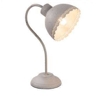Stolní lampa kovová šedá 35 cm (Clayre  Eef)