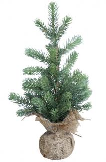 Vánoční stromek umělý zelený v jutě 36 cm (Chic Antique)