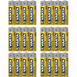 VARTA zinkouhlíková baterie 24 ks SUPERLIFE AA 1,5V (Cena za 1 ks balení (24 ks))