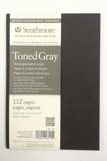 400 Skicák tónovaný šedý - Art Book (118 g/m2) Barva: 14x20,3cm    112 listů