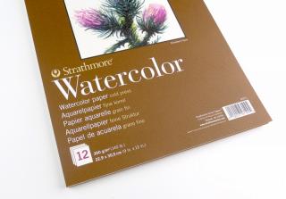 400 Watercolour - kroužková vazba (300 g/m2, 12 listů) rozměr: 22,9 x 30,5 cm