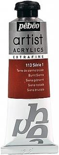 Acrylic Extra-Fine 37 ml, série 1 (11 odstínů) Barva: 06. Burnt sienna