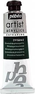 Acrylic Extra-Fine 37 ml, série 2 (24 odstínů) Barva: 06. Phthalocyanine emerald