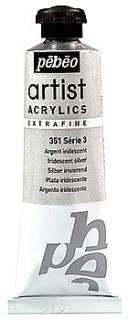 Acrylic Extra-Fine 37 ml, série 3 (33 odstínů) Barva: 17. Iridescent silver