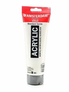 Akrylová barva - Amsterdam Standard Serie 250ml Barva: 02. 105, Titanium white