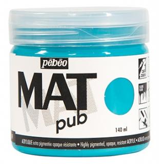 Akrylová barva Mat Pub - Pebeo 140ml odstín: 11. Turquoise