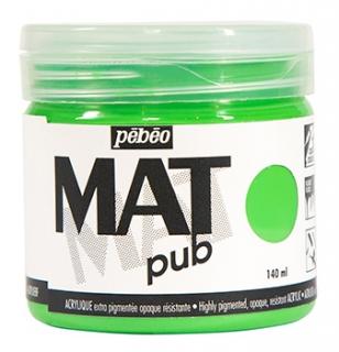 Akrylová barva Mat Pub - Pebeo 140ml odstín: 12. Bright Green