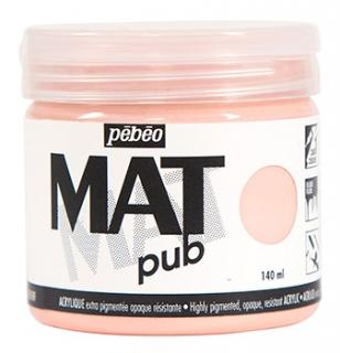 Akrylová barva Mat Pub - Pebeo 140ml odstín: 14. Light Pink