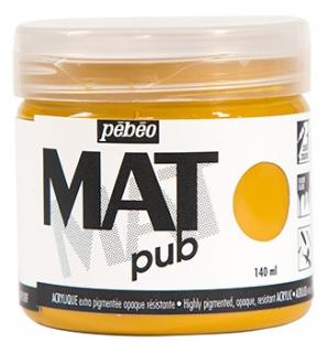 Akrylová barva Mat Pub - Pebeo 140ml odstín: 15. Yellow Ochre