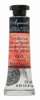 Akvarelové barvy Sennelier v tubě 10ml (na bázi medu) - iridescent odstíny odstín: 061 Iridesc. Vermillion