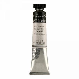 Akvarelové barvy Sennelier v tubě 10ml (na bázi medu) - jednotlivě odstín: 01. Titanium White
