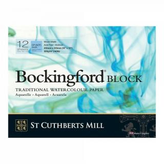 Bockingford blok za studena lis. (12 listů, 300 g) lepený na 4 str. rozměr: 31x41 cm