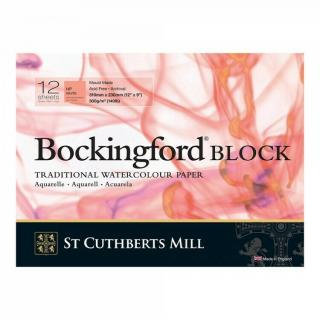 Bockingford blok za tepla lis. (12 listů, 300 g) lepený na 4 str. rozměr: 23x31 cm