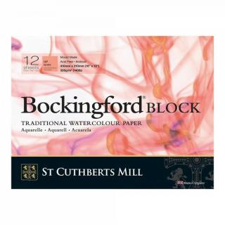 Bockingford blok za tepla lis. (12 listů, 300 g) lepený na 4 str. rozměr: 31x41 cm