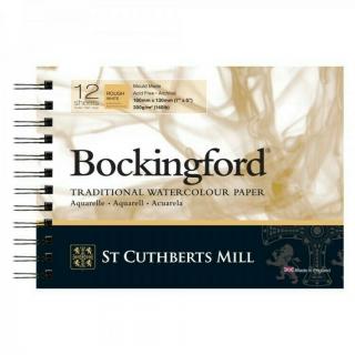 Bockingford skicák (krouž. vazba) hrubě zrnitý (12 listů, 300 g) rozměr: 18x13 cm