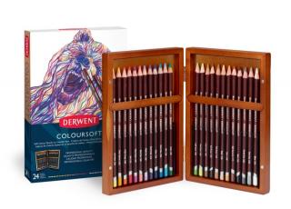 Coloursoft - sada uměleckých pastelek - dřevěný kufřík ks: 24 ks