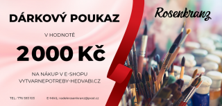 Dárkový voucher v hodnotě 2000 Kč