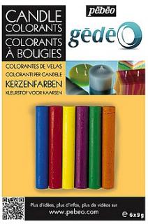 Gédeo Barvy na svíčky - 6 barev