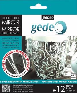 Gédéo kovové listy se zrcadlovým efektem - 12 ks Barva: 05. silver