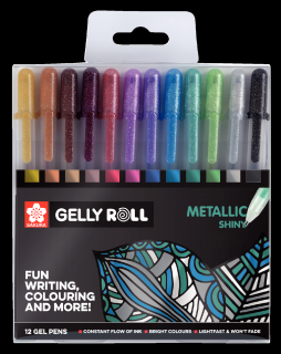 Gelly roll sada Metallic 12 ks