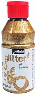 Glitter Gel 250 ml zlatá barva