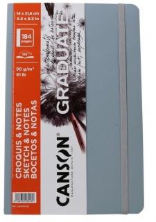 Graduate Book skicák 14x21,6cm  - 97 listů , 90g odstín: světle šedý
