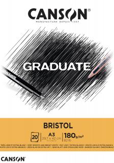 Graduate Bristol skicák lepený 20listů VS 180g rozměr: A3