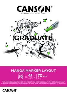 Graduate Manga Marker skicák lepený  50l VS 70g rozměr: A4