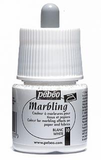 Marbling 45 ml - mramorovací barvy 9 odstínů Barva: 10. White