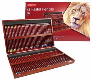 Pastel Pencil - sada uměleckých pastelů - dřevěný kufřík, 72 ks