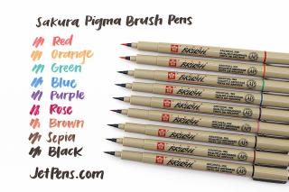 Pigma Brush - štětečkový hrot Barva: Černý inkoust