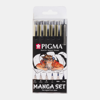Pigma Micron Manga Set - sada 6 ks