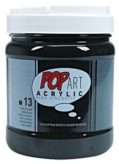 Pop Art Acrylic 700ml Barva: 05. černá