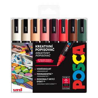 Sada akrylových fixů Posca PC-5M počet ks: 8 ks Autumn