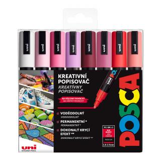 Sada akrylových fixů Posca PC-5M počet ks: 8 ks Love