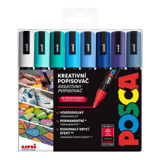 Sada akrylových fixů Posca PC-5M počet ks: 8 ks Ocean