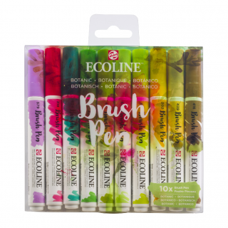 Sada Ecoline Brush pen - 10ks Barva: botanic