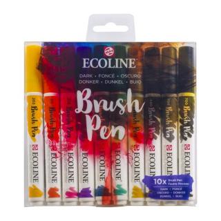 Sada Ecoline Brush pen - 10ks Barva: dark