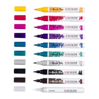 Sada Ecoline Brush pen - 10ks Barva: Galaxy New
